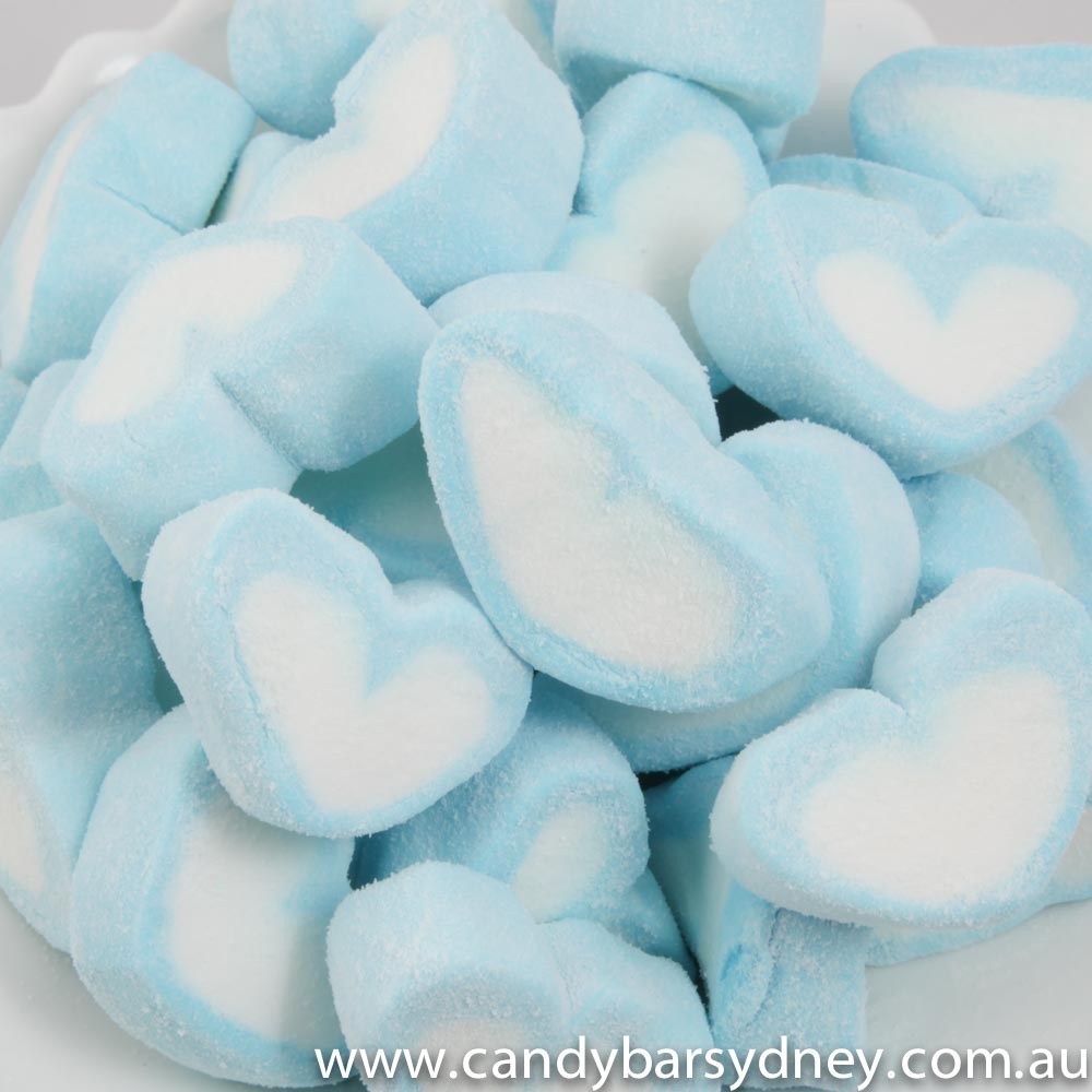 Blue Heart Marshmallows 1kg Candy Bar Sydney